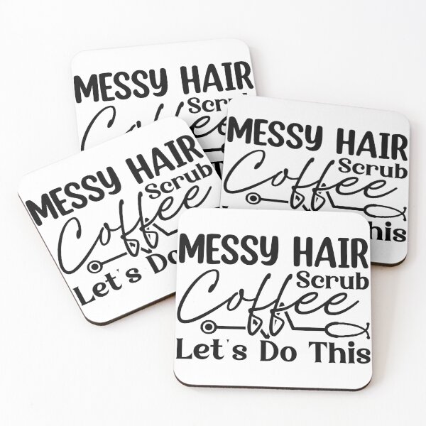 Item preview, Messy Hair Scrub Coffee - Nurses t-shirt designed and sold by layersofmee.