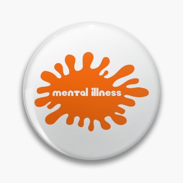 Item preview, Mental Illness Orange Splat Logo Parody designed and sold by everything4eva.