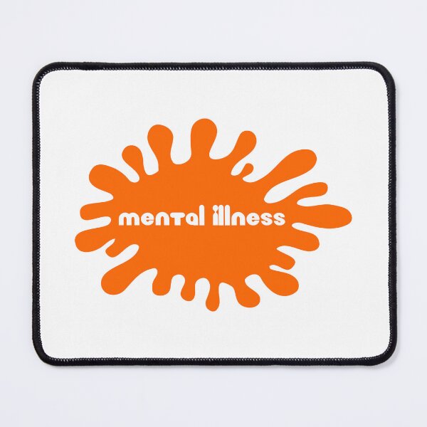 Item preview, Mental Illness Orange Splat Logo Parody designed and sold by everything4eva.