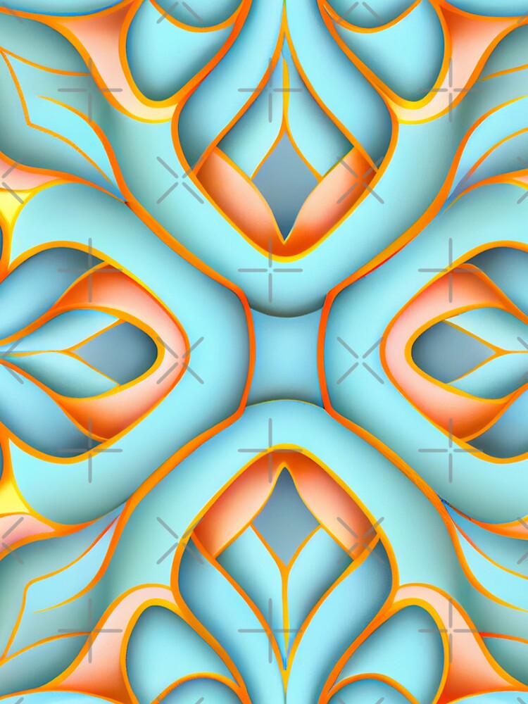 Thumbnail 4 of 4, iPhone Case, Dynamic Pastel Transitional Pattern Digital Painting designed and sold by CodeAndColors.