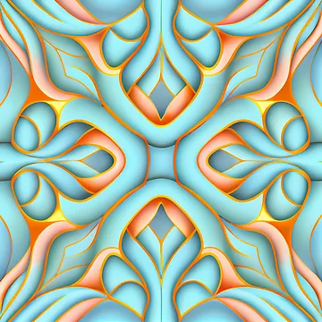 Artwork thumbnail, Dynamic Pastel Transitional Pattern Digital Painting by CodeAndColors
