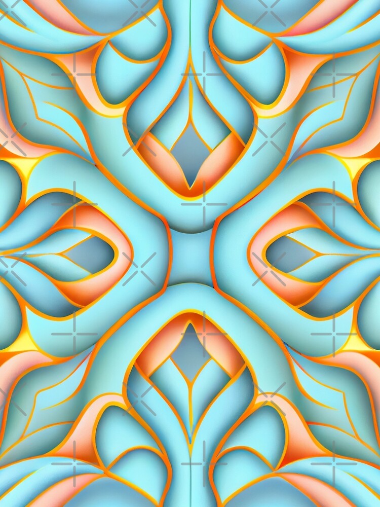 Aperçu 5 sur 5. Robe trapèze avec l'œuvre Dynamic Pastel Transitional Pattern Digital Painting créée et vendue par CodeAndColors.