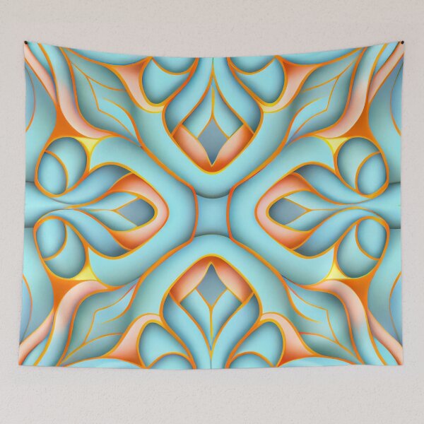 Aperçu de l'œuvre Dynamic Pastel Transitional Pattern Digital Painting créée et vendue par CodeAndColors.