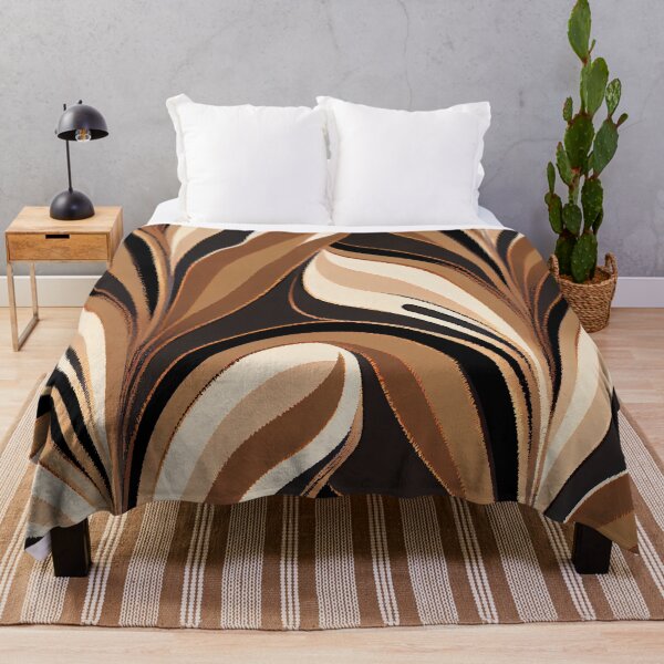 Item preview, Brown Modern Coastal Pattern Digital Painting designed and sold by CodeAndColors.