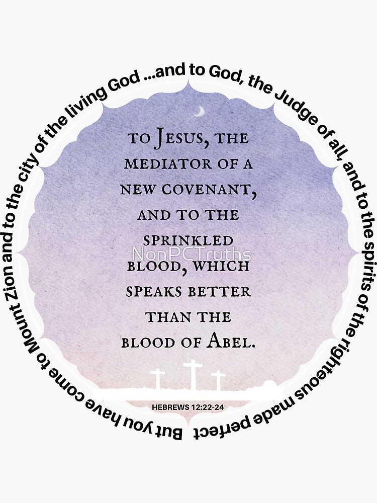 "You have come to mount Zion Hebrews 12 Scriptures Watercolor star