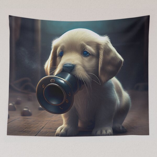 Item preview, Muddled Puppy Whistle Digital Painting designed and sold by CodeAndColors.