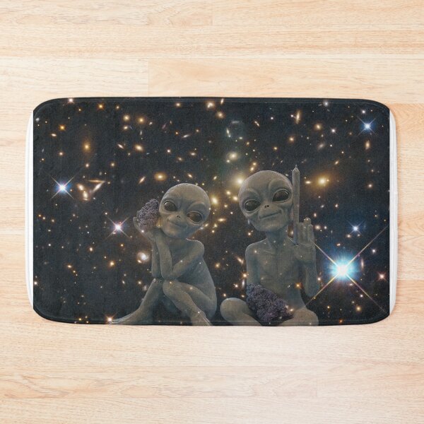 Item preview, Aliens Smoking Marijuana designed and sold by DreamCollagee.
