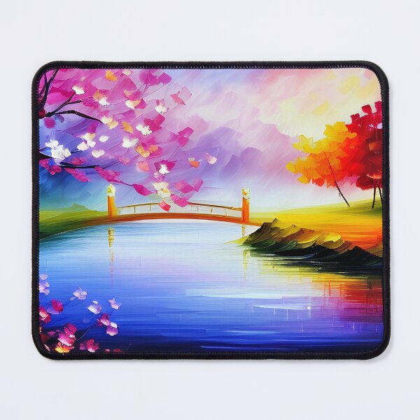 Item preview, Abstract Minimalist Cherry Blossom Landscape Art designed and sold by Blok45.