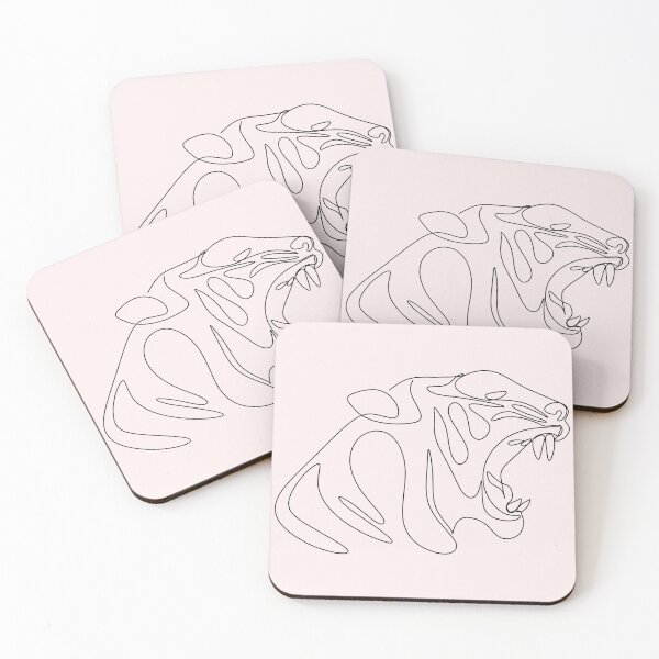 Item preview, Continuous line drawing of a tiger. Animal world. Line drawing  designed and sold by AllaLineArt.