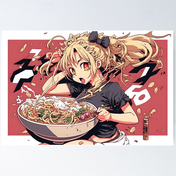 Juspion Eating Ramen Poster