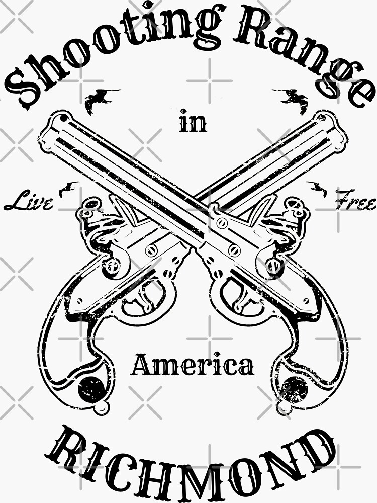 "Shooting Sports Range Vintage Logo Richmond in Virginia America