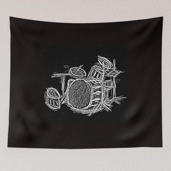 Item preview, drum design ilustration style print designed and sold by JureUjdur.