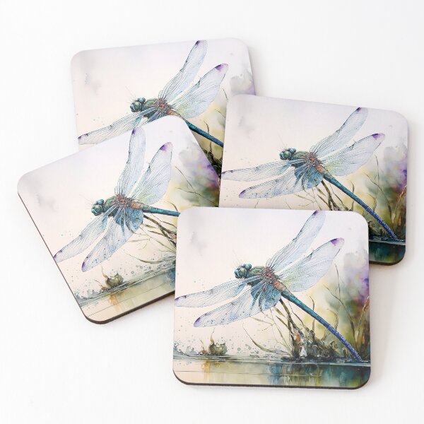 Item preview, Watercolour Dragonfly Print designed and sold by Neogaia Creations.