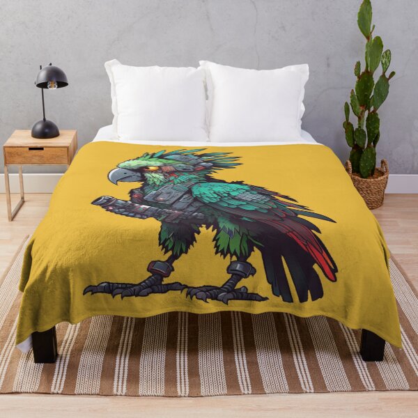 Item preview, Badass Robotic Cyberpunk Parrot - Cartoon Characters designed and sold by quick-drops.