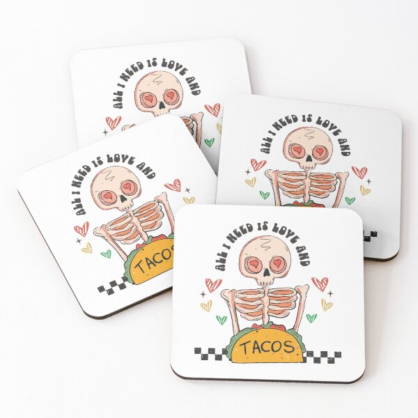 Item preview, All I Need is Love and Tacos, Funny Retro Valentine's Day & Taco Humour designed and sold by printify.