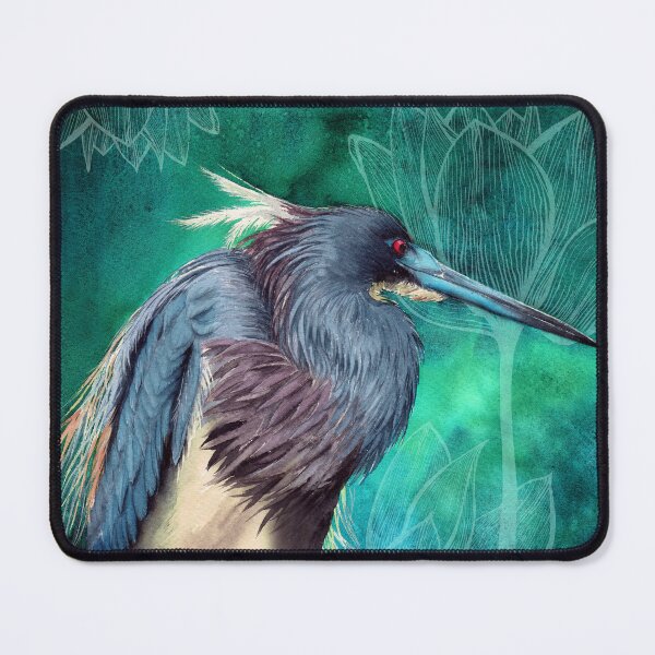 Item preview, Watercolor tricolored heron designed and sold by MaryWatercolor.