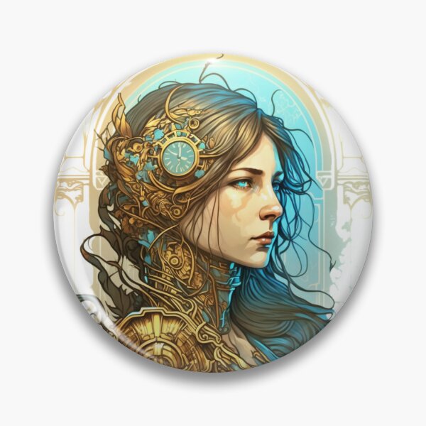 Item preview, Steampunk Golden Woman - A fusion of old and new technology designed and sold by SMCLN.