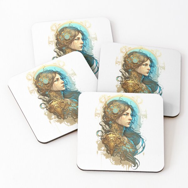 Item preview, Steampunk Golden Woman - A fusion of old and new technology designed and sold by SMCLN.