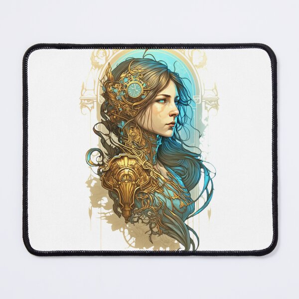 Item preview, Steampunk Golden Woman - A fusion of old and new technology designed and sold by SMCLN.