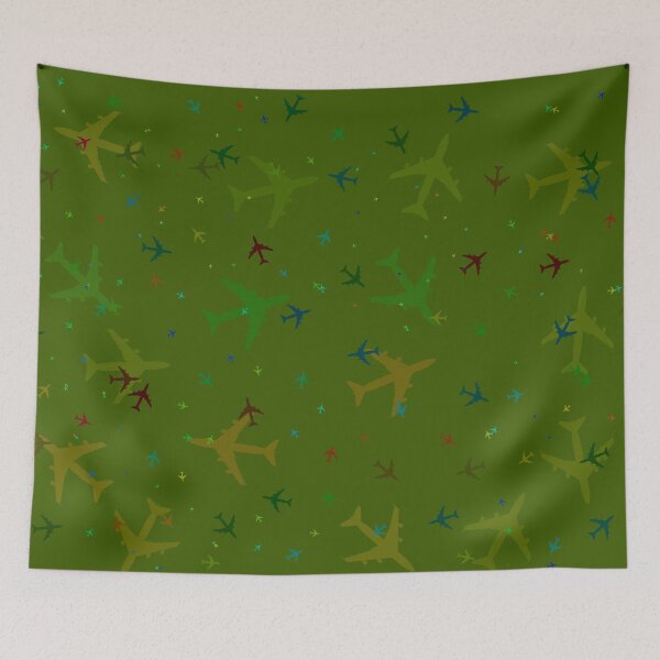 Item preview, 747 Collage - Dark Green designed and sold by TheBlackBoxStop.