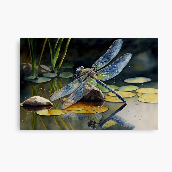 Canvas Print of Dragonfly After Antonio Vallardi for sale at Pamono