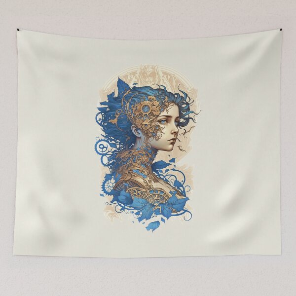 Item preview, Steampunk Golden Woman 2 - A fusion of old and new technology designed and sold by SMCLN.
