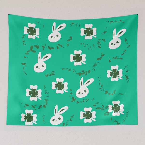 Item preview, Clover & Bunny Pattern designed and sold by Xatutik.art.