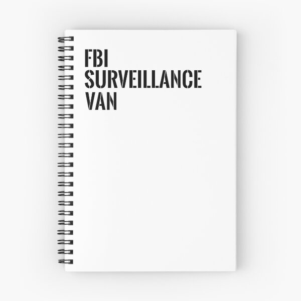 Item preview, FBI Surveillance Van, Black and White, Original Art, Cool Hemet Art designed and sold by RattlSnkCanynTs.