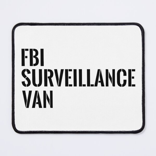 Item preview, FBI Surveillance Van, Black and White, Original Art, Cool Hemet Art designed and sold by RattlSnkCanynTs.