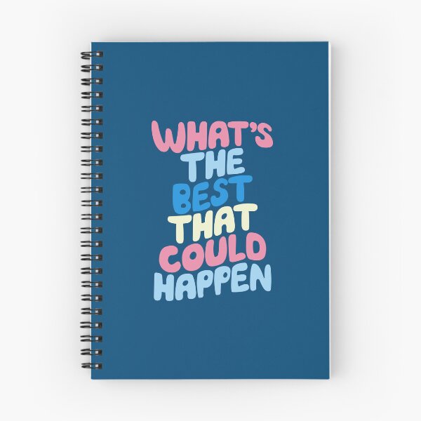Item preview, Whats The Best That Could Happen in blue and pink designed and sold by MotivatedType.