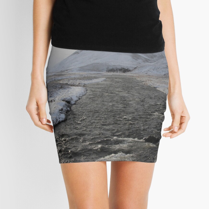 Winter river Mini Skirt