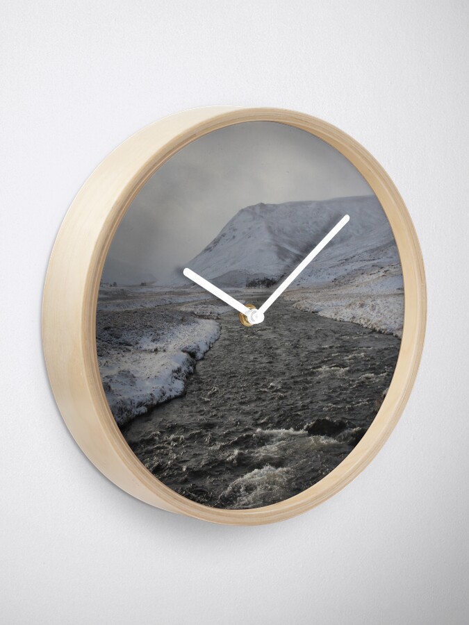 Alternate view of Winter river Clock