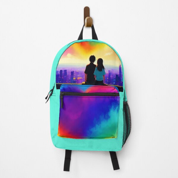 Item preview, A gay queer lgbt couple in love Valentine's Day with a rainbow heart designed and sold by rockate.