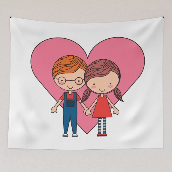 Item preview, Cute Soulmates holding hands forever  a valentine special ,  designed and sold by Rishabhthinks.