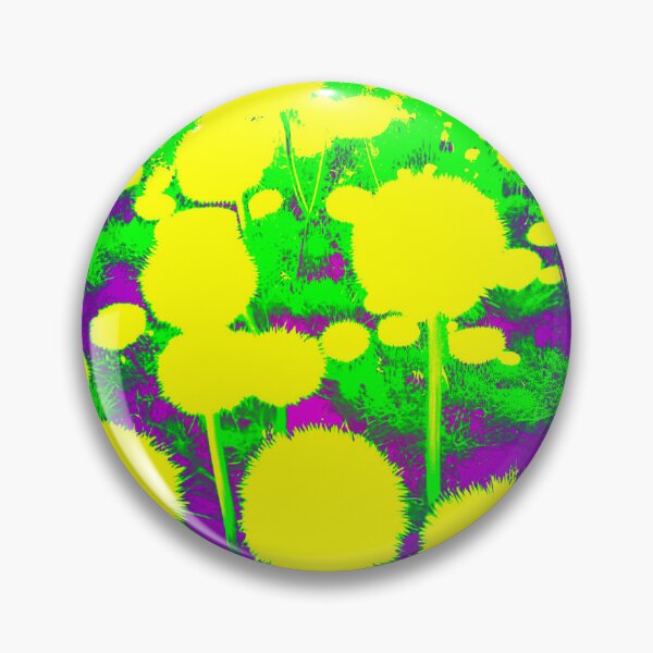 Item preview, Yellow Abstract Dandelions with Purple designed and sold by asurtiumgreen.
