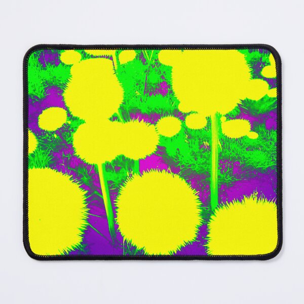 Item preview, Yellow Abstract Dandelions with Purple designed and sold by asurtiumgreen.