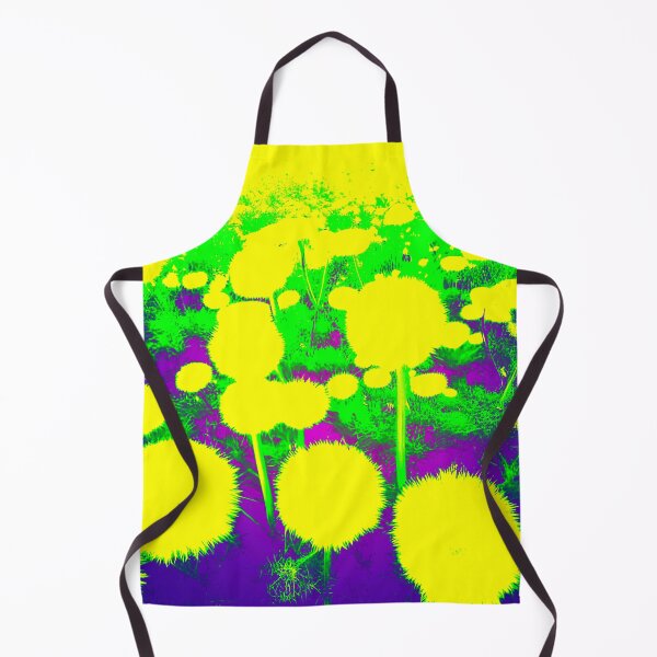 Item preview, Yellow Abstract Dandelions with Purple designed and sold by asurtiumgreen.
