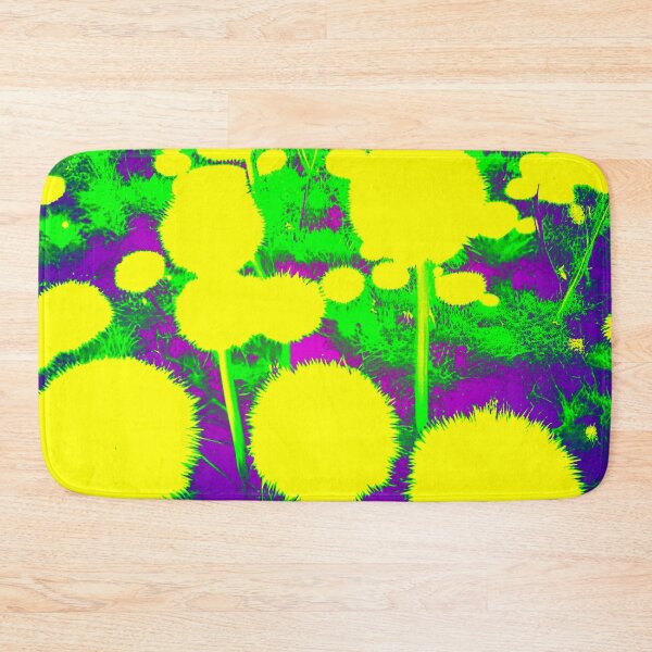 Item preview, Yellow Abstract Dandelions with Purple designed and sold by asurtiumgreen.