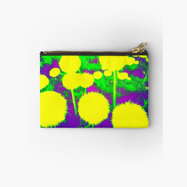 Item preview, Yellow Abstract Dandelions with Purple designed and sold by asurtiumgreen.