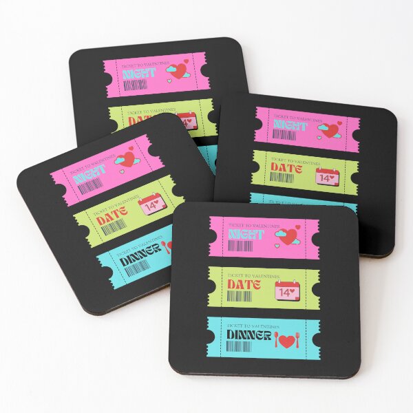 Item preview, Valentines tickets to date, night, dinner designed and sold by Josh Ajay Designs.
