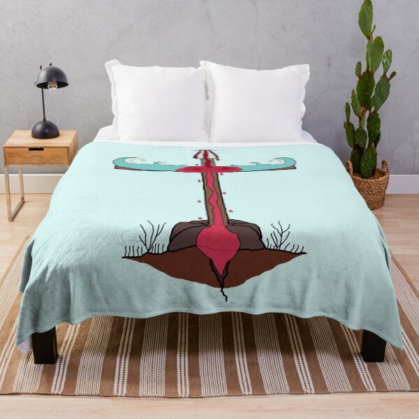 Item preview, Christian, Blood and Water Cross light blue designed and sold by Hypnotees.