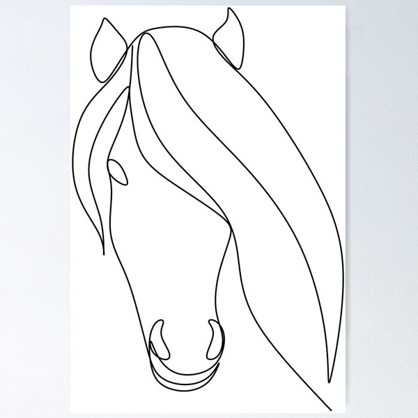 Item preview, Horse line art. Animal world. designed and sold by AllaLineArt.