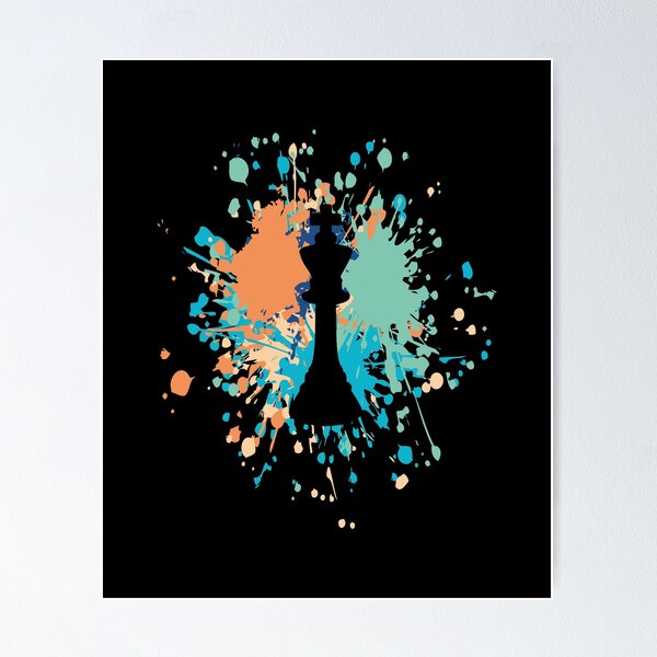 Item preview, Chess King Color Splash designed and sold by onicon.