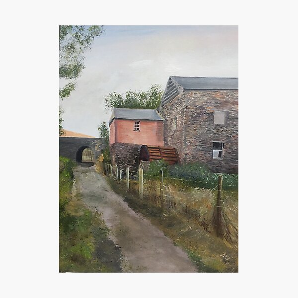 Glenfaba Mill, Raggatt, Peel, Isle of Man Photographic Print