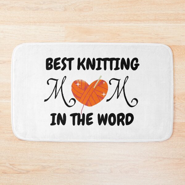 Item preview, best knitting mom in the world designed and sold by smilup.