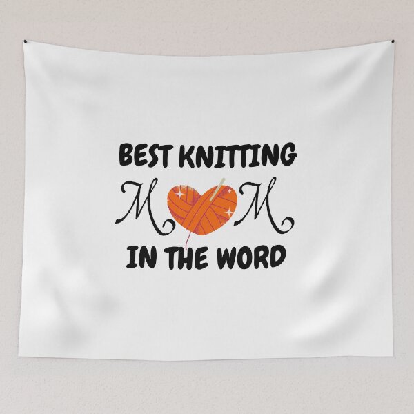 Item preview, best knitting mom in the world designed and sold by smilup.