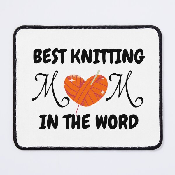 Item preview, best knitting mom in the world designed and sold by smilup.