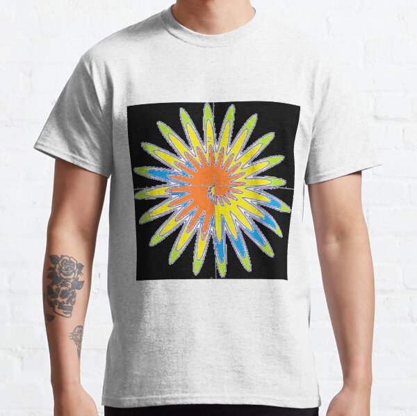 Spiral - Colored Flower Classic T-Shirt