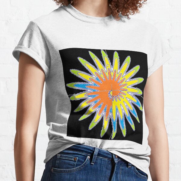 Spiral - Colored Flower Classic T-Shirt
