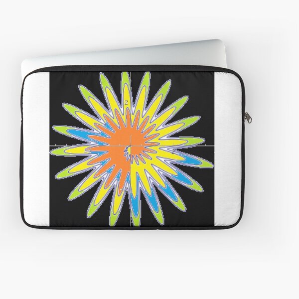 Spiral - Colored Flower Laptop Sleeve